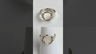 Easy Flat Wire Ring Tutorial ​⁠beadalon ringdesign shorts wirerings [upl. by Kristoforo]