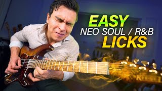 Easy NEO SOULRnB Licks YOU MUST KNOW [upl. by Fitalludba]