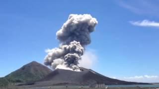 Tavurvur Eruption  live footage [upl. by Ferd]