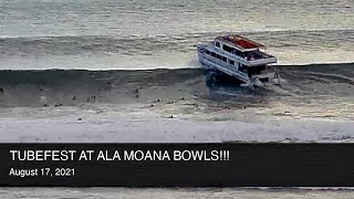 Ala Moana Bowls — South Swell of the Summer  August 17 2021 [upl. by Knighton724]