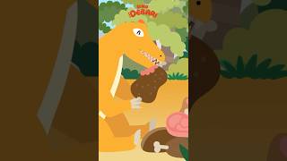 🍖🍎🥬🦖 Not a pickyeater Allosaurus gobbled everything  Dinosaur Song Kidssong Shorts [upl. by Euqnimod]