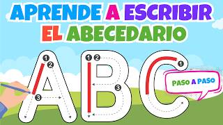 Aprende a Escribir el Abecedario✏️ Tutorial Paso a Paso para Niños 🧒👧 A B C Fácil y Divertido 🎉quot [upl. by Aehsat]