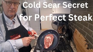 Cook a Ribeye Steak in MINUTES with a Secret Cold Sear Trick [upl. by Rosanna958]