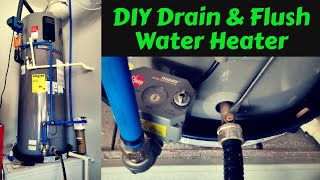 How to Drain amp Flush Water Heater  DIY Water Heater Flush [upl. by Nnyla]