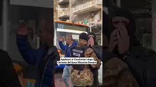 Applausi ai Carabinieri e lacrime dopo larresto di Matteo Messina Denaro shorts [upl. by Dearden380]