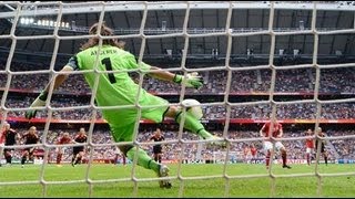 Germany Goalkeeper Nadine Angerer saves TWO penalties in Euro final win Germany 10 Norway [upl. by Adnohsad]