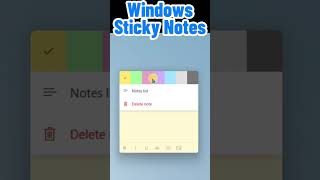 How to use Sticky Notes in Windows 11 shorts [upl. by Lynad]