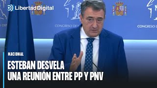 Aitor Esteban desvela una reunión entre el PNV y el PP [upl. by Auqemahs899]