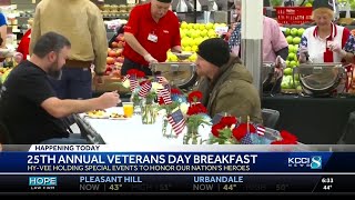 HyVee honors veterans with 25th annual Veterans Day breakfast [upl. by Maltzman]