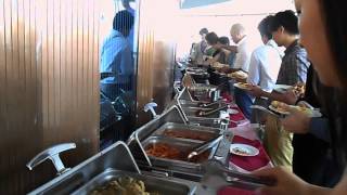 Buffet Lunch at the Revolving Restaurant Part 1 Yanggakdo Hotel North Korea September 2013 A [upl. by Harat]