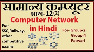 Computer networkNetwork topology in hindi Part122 for competitive Exam [upl. by Nichani241]