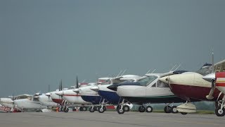 87 Cessnas Ready on one taxiway  AirVenture  Mass Arrival  Part 1  Flight Vlog [upl. by Notnil]