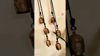 Handmade wind chimes with handmade copper bells madeinindia windchime handmade macrame [upl. by Torr]