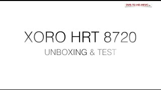 XORO HRT 8720  UNBOXING amp TEST DVBT2 HD Receiver [upl. by Salchunas]