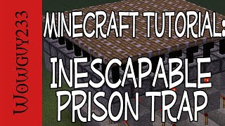 Inescapable Prison Trap with PistonsMinecraft Tutorial HD [upl. by Thenna699]