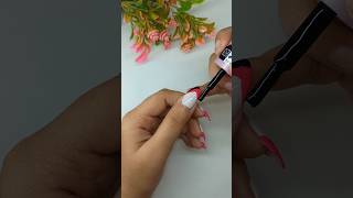 Nail extension at home 💅 nailextension nails diy trending [upl. by Ojybbob]