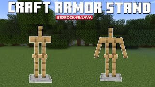 How to Make a ARMOR STAND in Minecraft  TUTORIAL [upl. by Sevart]