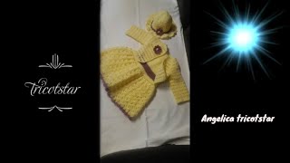 Robe bebe au crochet Rochita crosetata bebelusi [upl. by Shelley356]