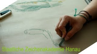 Aktzeichnen  Staatliche Zeichenakademie Hanau [upl. by Rebah]