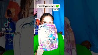 Comment a meme 🤪shorts memes painting [upl. by Akeihsal]