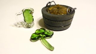 Glass Shamrock Coins and Beer [upl. by Ellenaj]