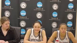 Bowdoin PostGame Interview NCAA Second Round 2024 [upl. by Pepito88]