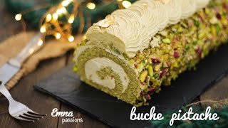 buche pistache  pistachio swiss roll [upl. by Gwendolin442]