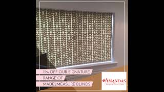 15 off our Signature Range of Made2Measure blinds [upl. by Elyl701]