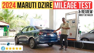 2024 New Maruti Dzire Mileage Test amp Review  लाइन लगेगी इसको ख़रीदने के लिए 🔥 [upl. by Yrrol501]