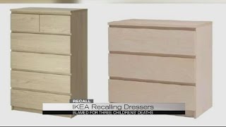 Ikea recalling dressers [upl. by Seagraves]