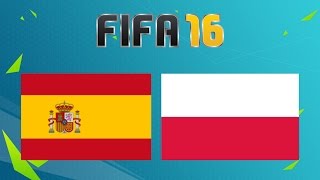 Hiszpania  Polska  FIFA 16  MÓWISZ CO GRAM 32 [upl. by Treborsemaj]