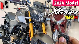 updated 2024 Hero Xtreme 160R 4V BT Full Detailed Review  On Road price amp More features [upl. by Zaragoza420]