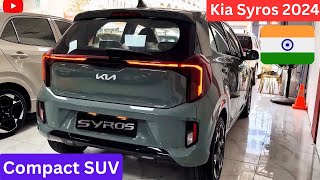 Kia Syros 2024 Details Review Launch in India 🇮🇳 Kia Syros [upl. by Nyrhtak]