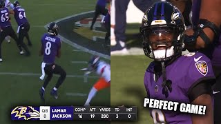 Lamar Jackson PERFECT PASSER RATING 🔥 AMAZING Full Highlights vs Broncos [upl. by Dolores698]