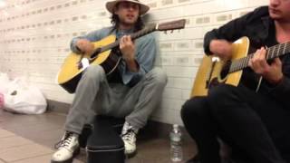 Jared Leto playing The Kill in an NYC subway station [upl. by Nirok736]