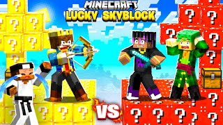 LUCKYBLOCK SKYBLOCK Noob vs Pro 😂 Gone Wrong [upl. by Zoeller86]