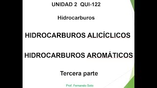 Cátedra sobre Compuestos Cíclicos y Aromáticos [upl. by Euqinitram]