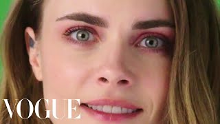 Cara Delevingne Reports Live From Vogue World Paris [upl. by Etterb]