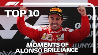 Top 10 Moments of Fernando Alonso Brilliance [upl. by Domenic63]