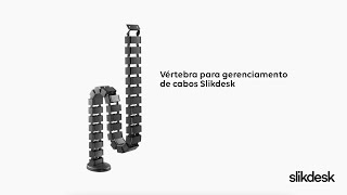 Vértebra para gerenciamento de cabos Slikdesk  Instalação [upl. by Alekahs]