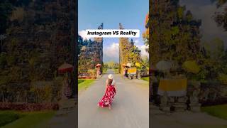 Instagram vs Reality 😂😂 instagramvsreality handaragate balitravel [upl. by Ulysses]