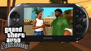 LIEN GTA SAN ANDREAS SUR PS VITA  Gameplay Test Portage Unity GTA PSVita Homebrew Lien VPK [upl. by Amliv]