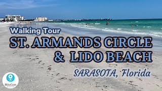 Lido Key Beach Aerial Video St Armands Circle in Sarasota [upl. by Coleen]