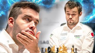 Ian Nepomniachtchi vs Magnus Carlsen  World Chess Championship 2021  Game 9 [upl. by Orofselet]