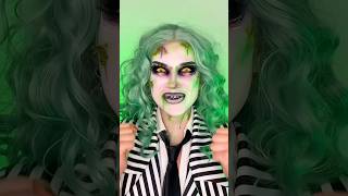 Beetlejuice and Lydia Deetz🪲🥀 halloween beetlejuice makeuptransformation [upl. by Aniratak541]