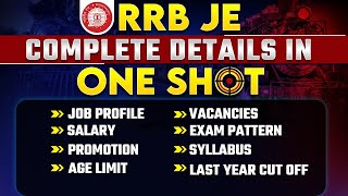 RRB JE 2024  Job Profile  Salary  Promotion  Exam Pattern  Complete Details RRB JE Preparation [upl. by Ahsiya]