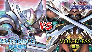 Mathmech vs Voiceless Showdown Intense YuGiOh Master Duel Gameplay [upl. by Annauj]