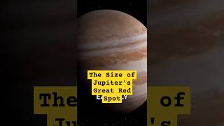 The Size of Jupiters Great Red Spot facts space unknownfacts shorts [upl. by Ready]