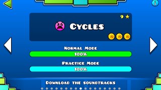 Geometry Dash  quotCyclesquot 100 Complete [upl. by Nyltiak830]