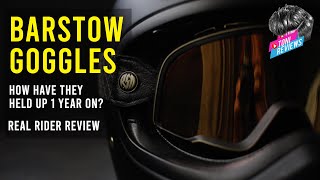 100 Barstow Goggles  How have they held up 1 year on Real rider review [upl. by Celine]